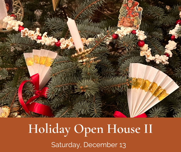 Victorian ornaments on tree