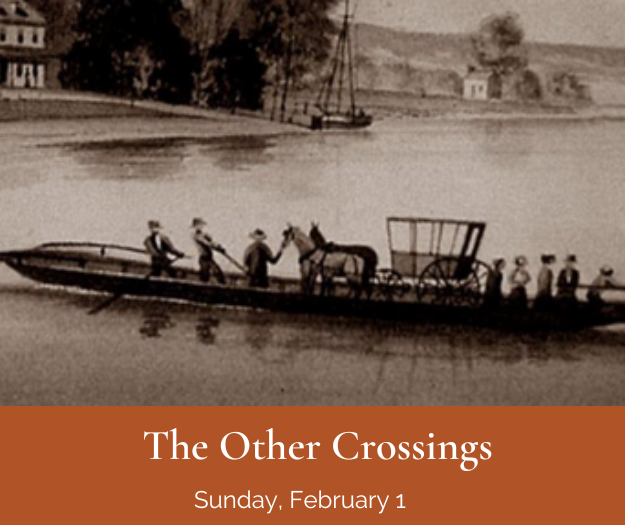 ferry crossing the Delaware River