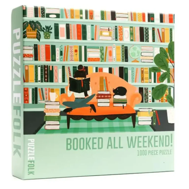 jigsaw puzzle featuring books