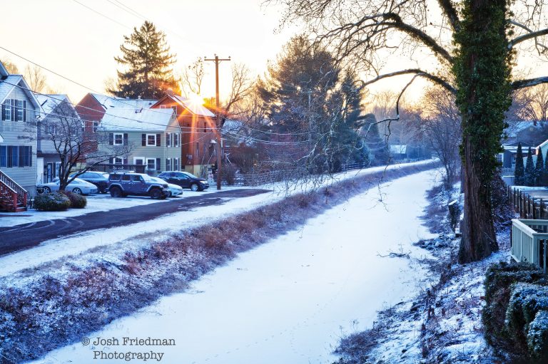 Delaware Canal looking south from Afton Avenue